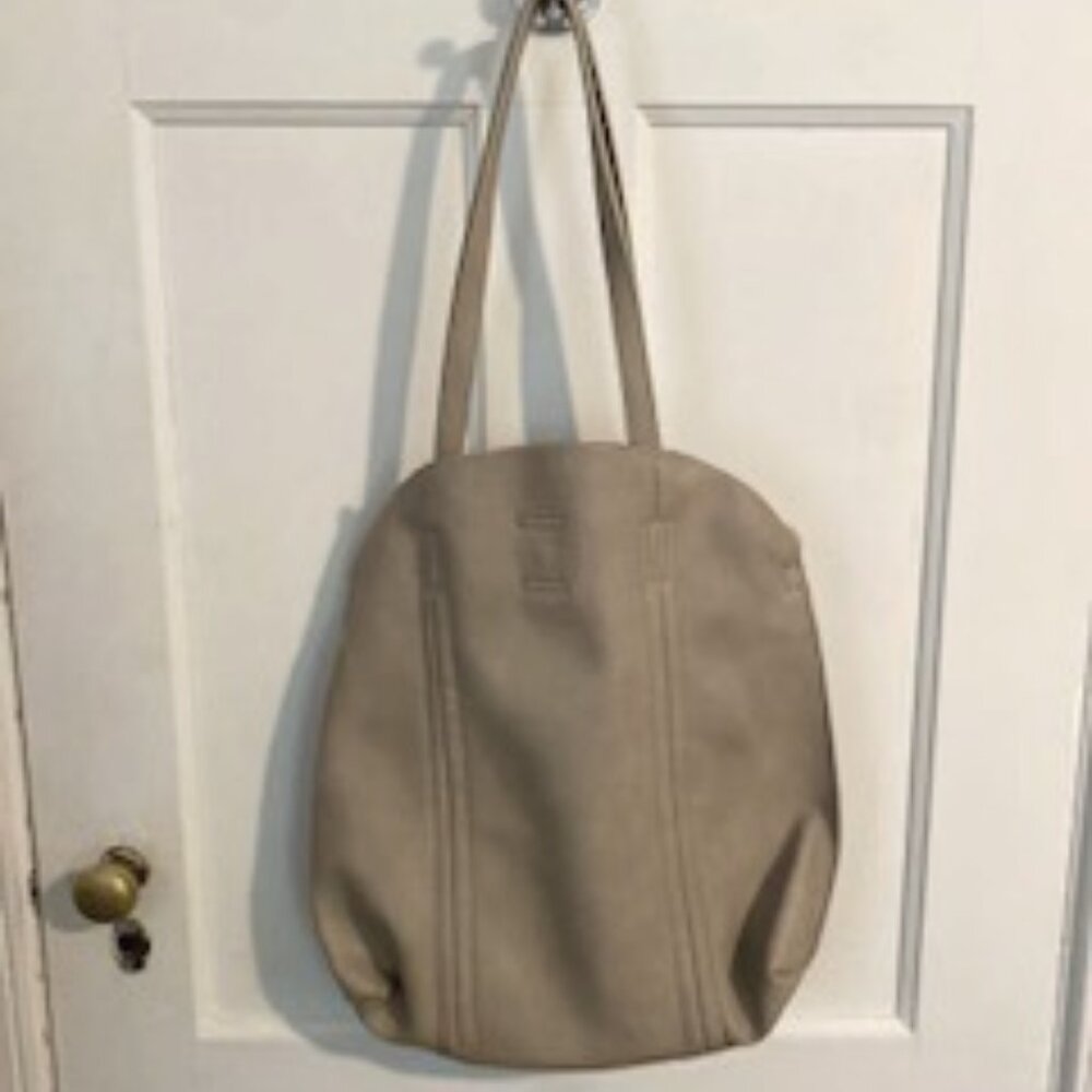 Antika Kraft, Beige Vegan Leather Tote/ Hobo/ Shoulder Bag